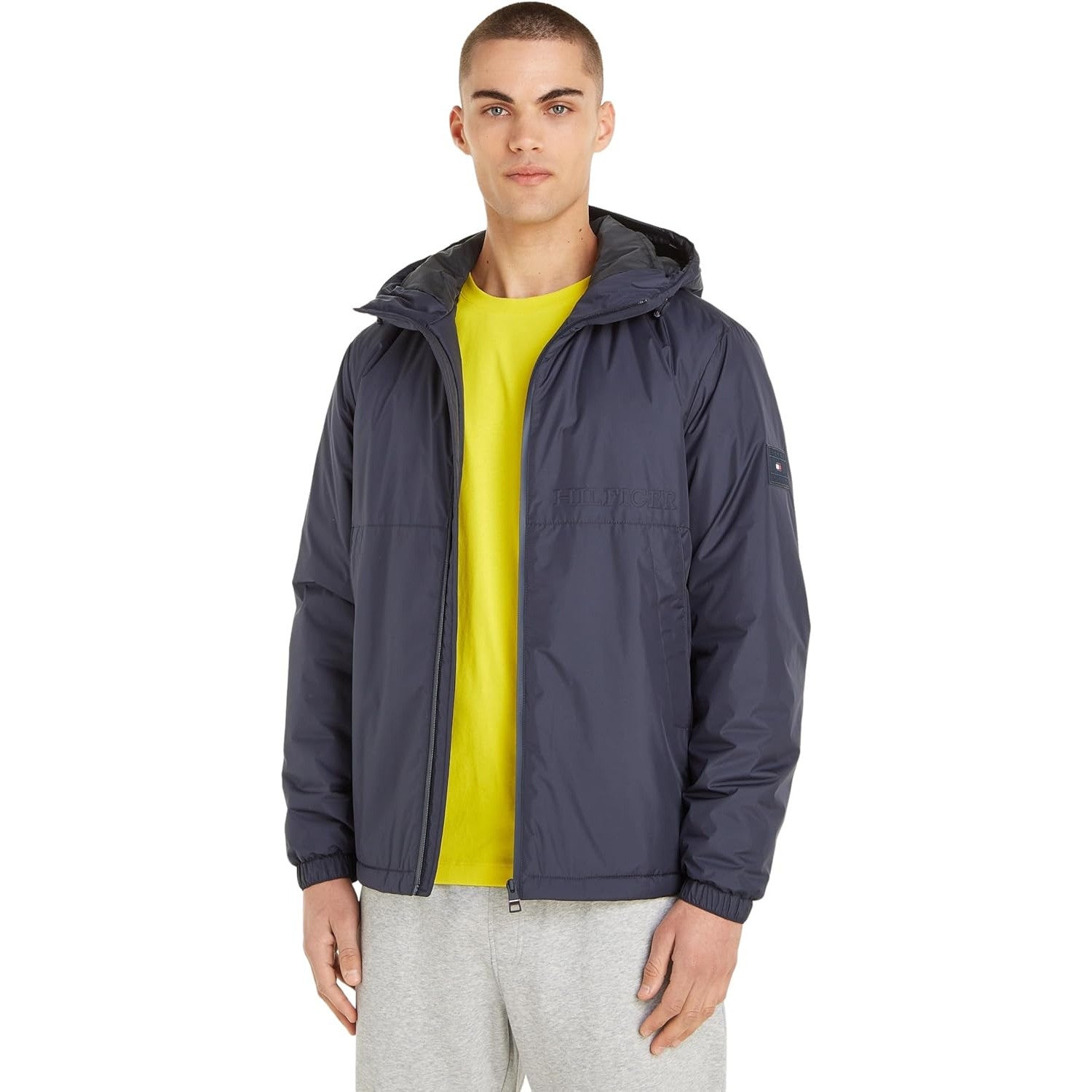Tommy Hilfiger Portland Men’s Hooded Transition Jacket – Black